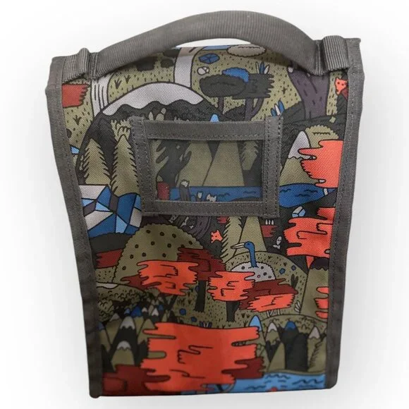Burton Snowboards Insulated Lunch Bag Forest Print - Small Puncture on Interior - Picture 15 of 16